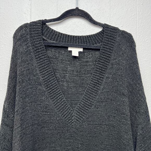 H&M Long Length Tunic Sweater Womens Large Casual Workwear Mob Wife Contemporary - Picture 3 of 11